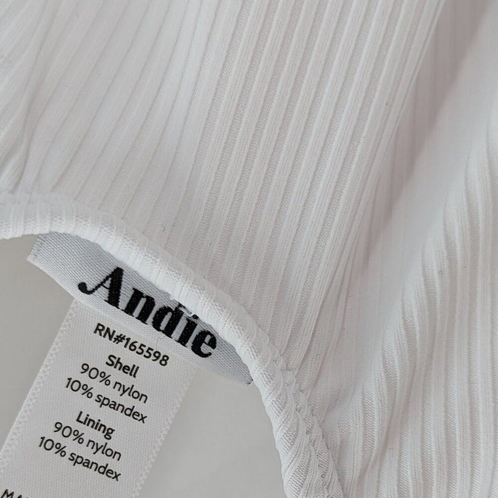 Andie Swim White One Piece Swimsuit The Laguna Size 2XL - Picture 6 of 11
